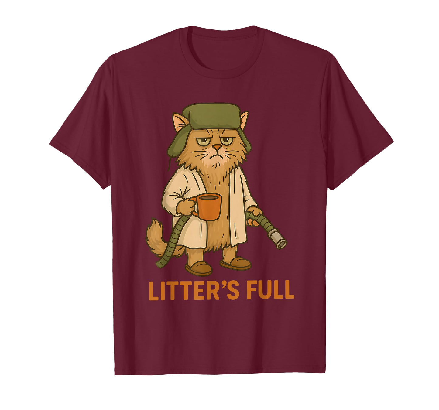Litter’s Full Funny Cat Christmas Humor Quote T-Shirt
