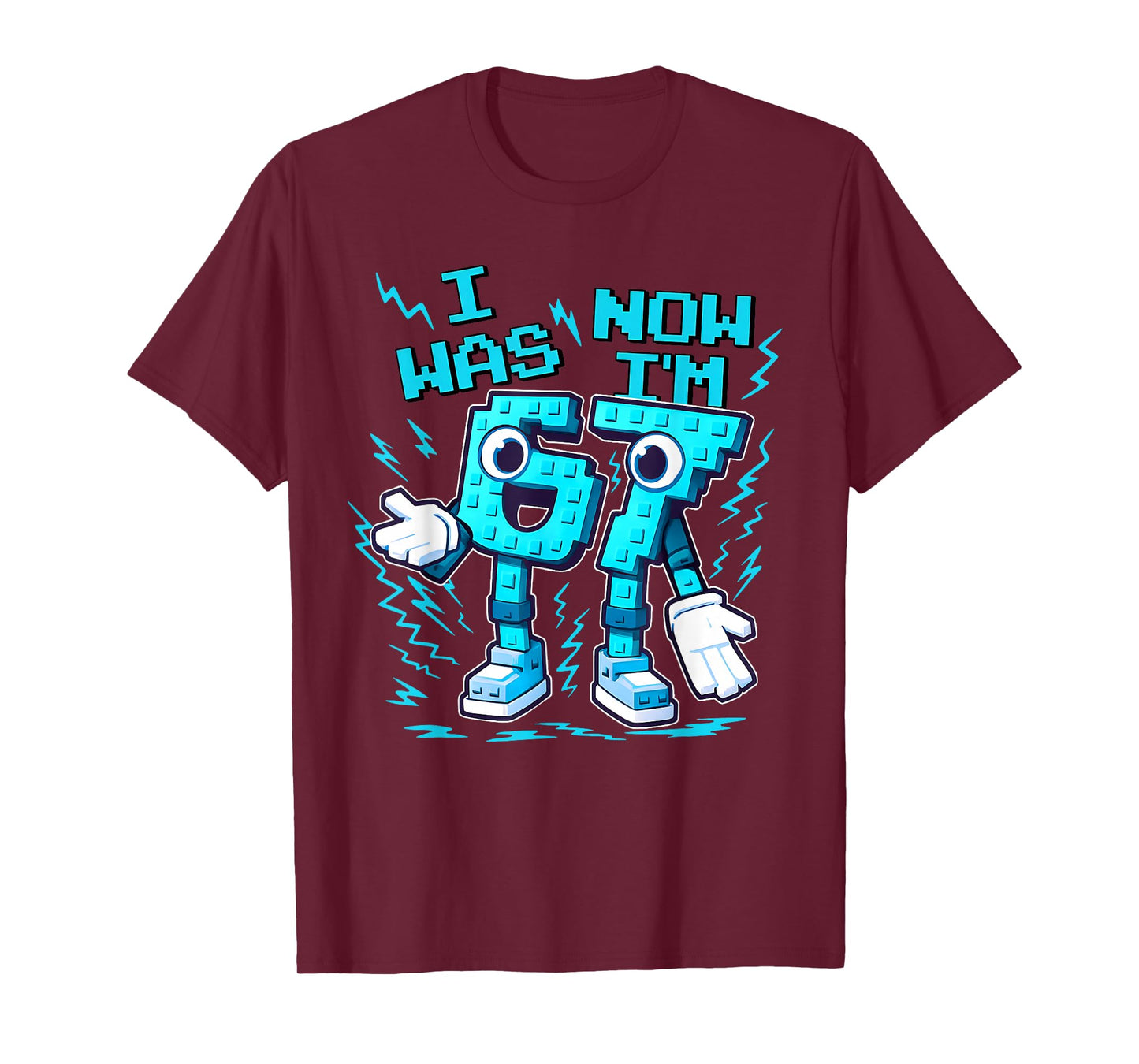 7 Year Old Birthday Shirt was 6 Now I'm 7 Italian Brainrot T-Shirt