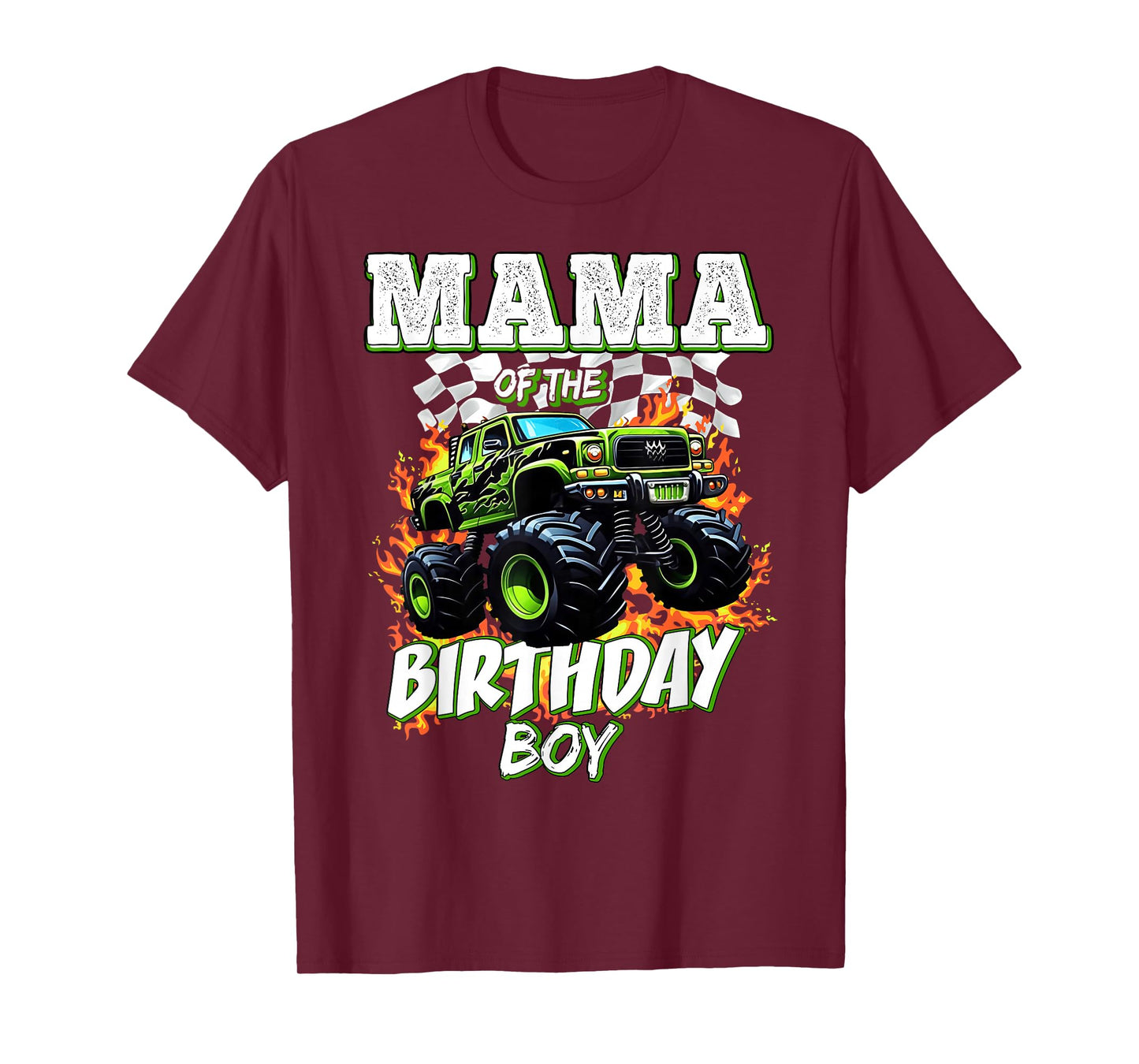 Mama of The Birthday Boy Monster Truck Birthday Kids T-Shirt