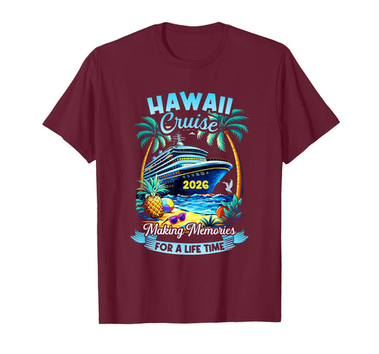 Hawaii Cruise 2026 Vacation Trip Matching Family Group T-Shirt