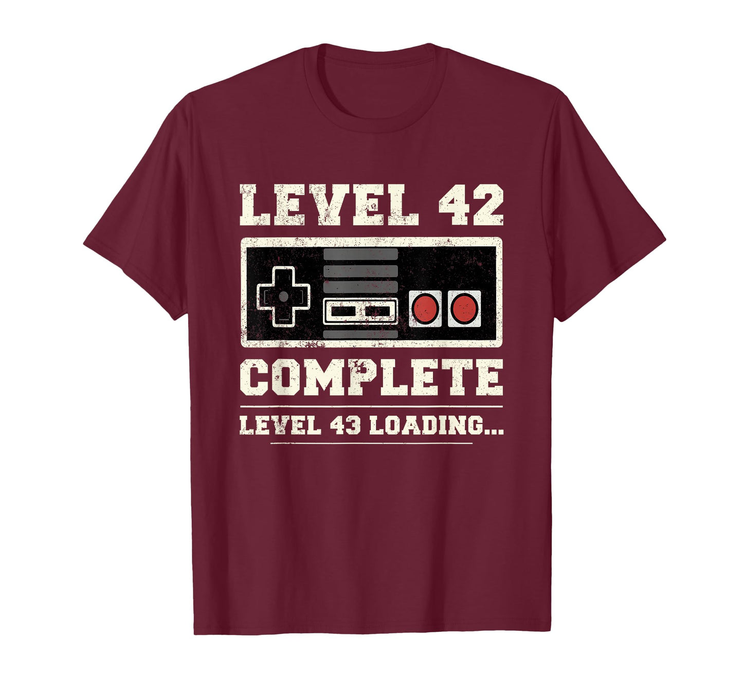 Level 42 Complete Retro Vintage 42nd Birthday Gamer Gaming T-Shirt