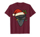 Fossil Sharks Tooth Santa Hat Christmas Lights Hunter Xmas T-Shirt