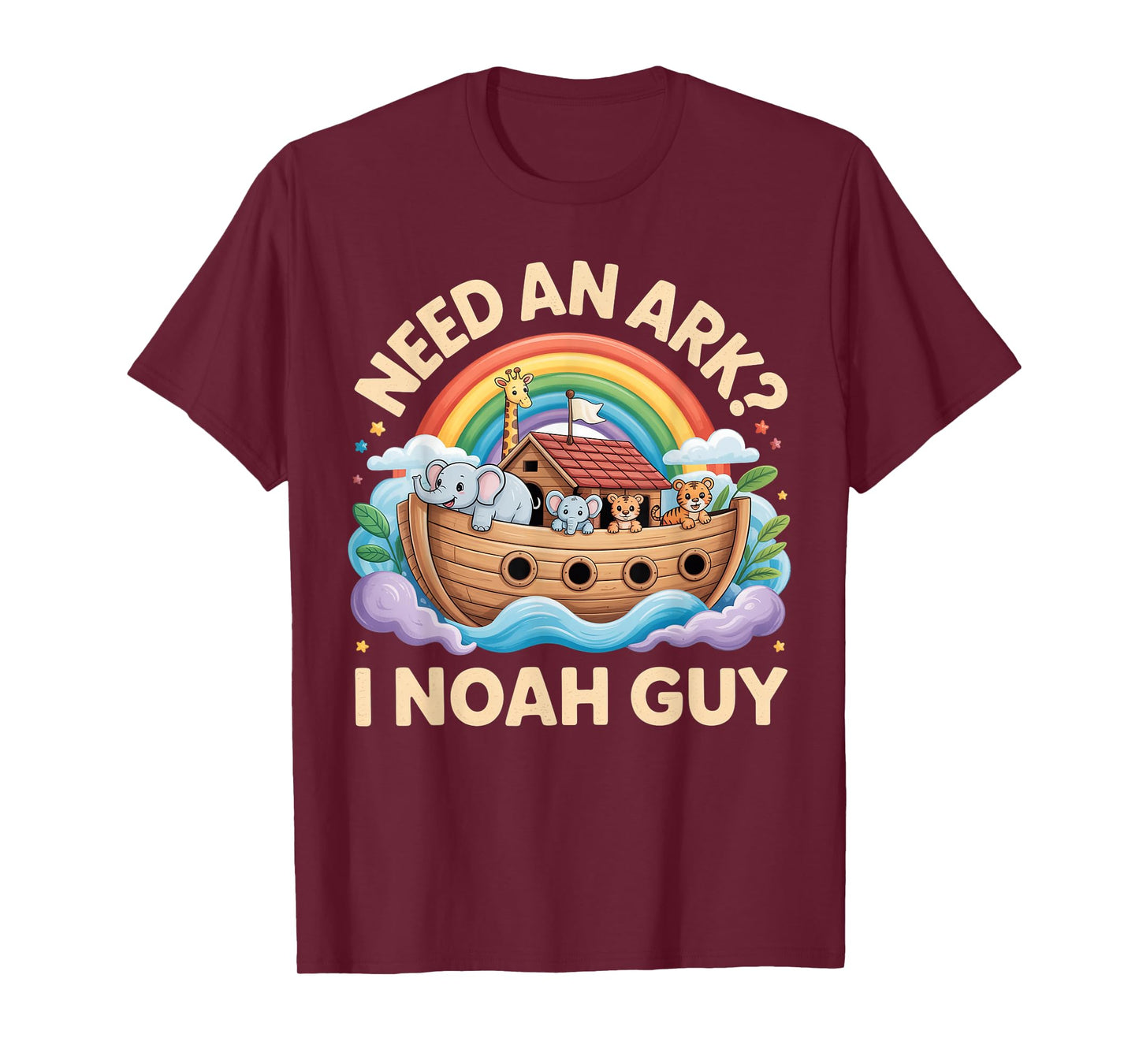 Need an Ark? I Noah Guy Funny Animals Christian for Kids T-Shirt
