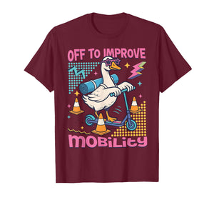 Vintage 90s Physical Therapist Goose Off to Improve Mobility T-Shirt
