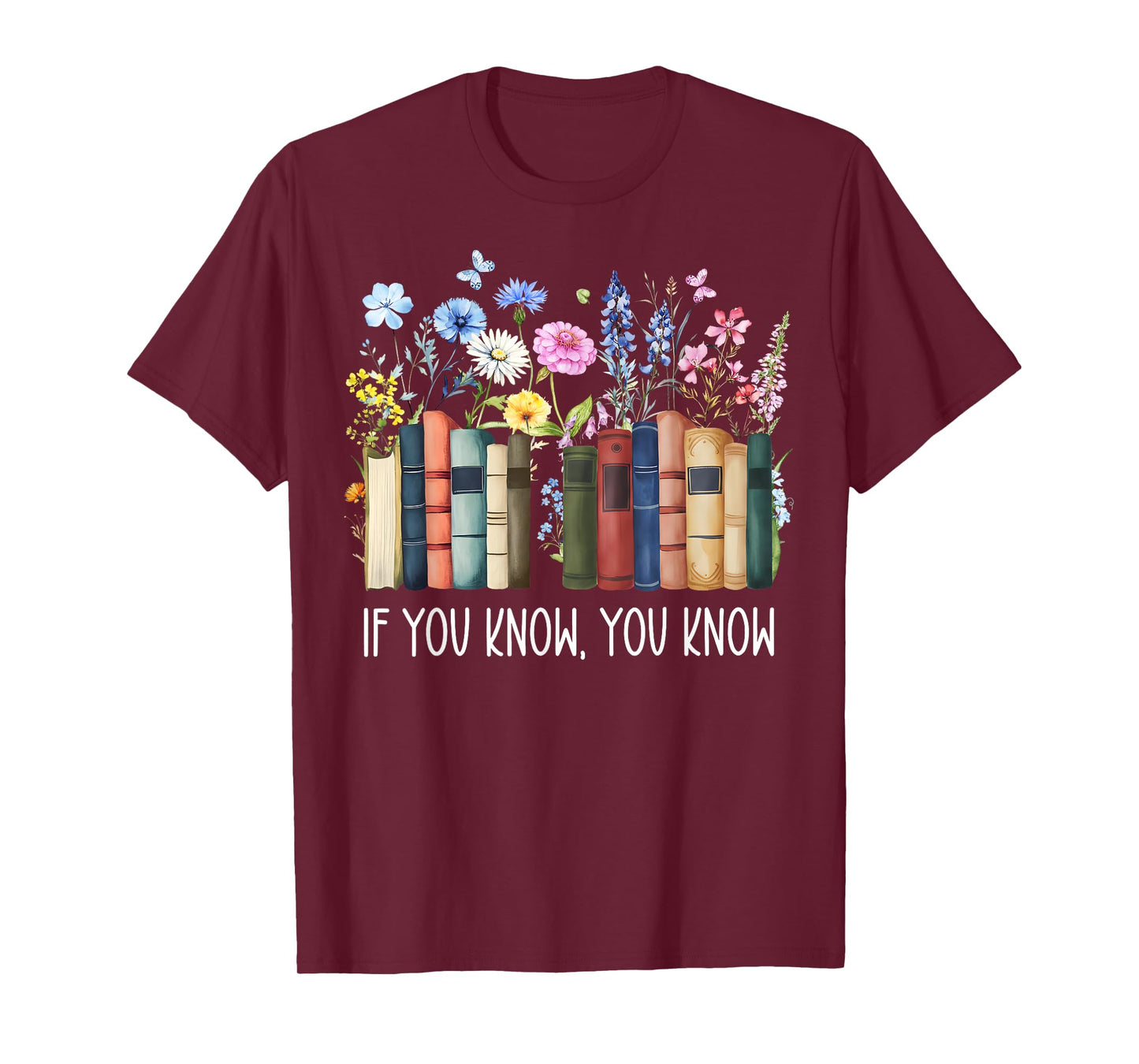 If You Know You Know 6 7 Reading Books Merry Christmas T-Shirt