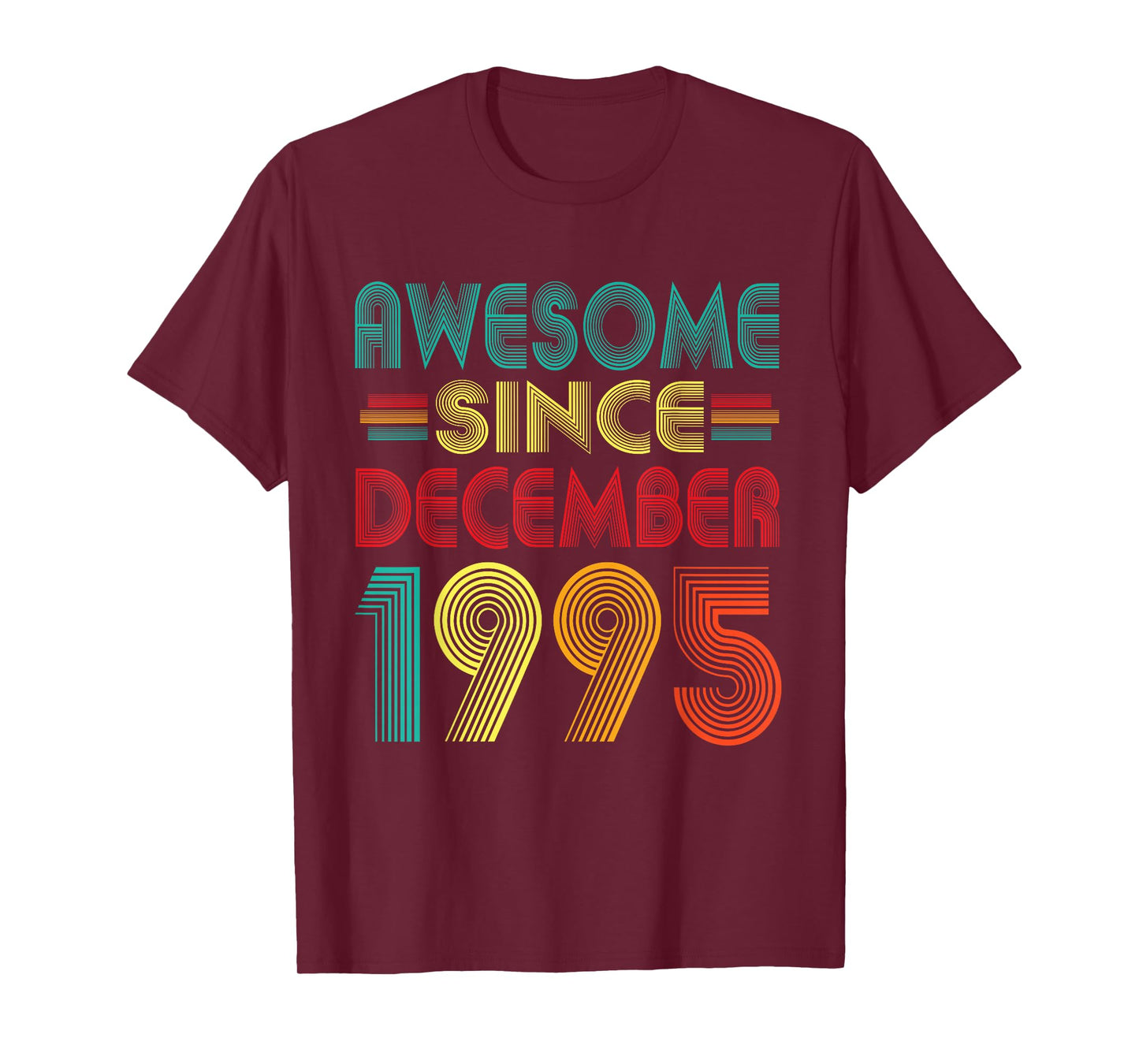 Awesome Since December 1995 Years 30th Bday Funny Vintage T-Shirt