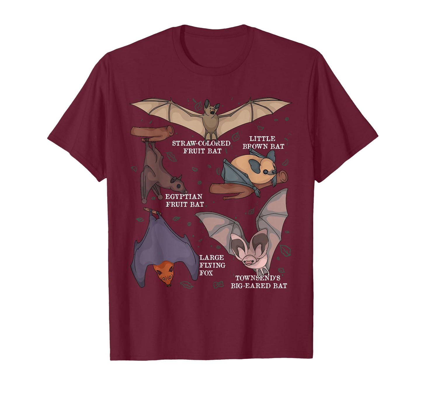 Bat Lover Kids Bat Species Biology Bats T-Shirt
