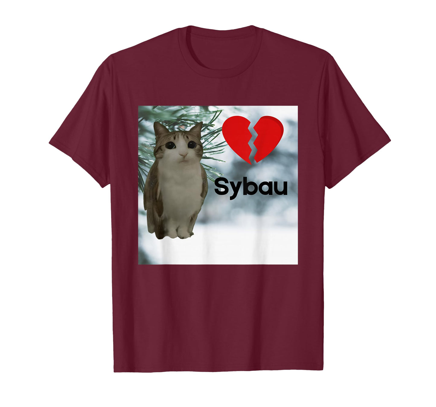 Meowl Meme Cat Owl Sybau Cursed Memes Brainrot Memes Dank T-Shirt