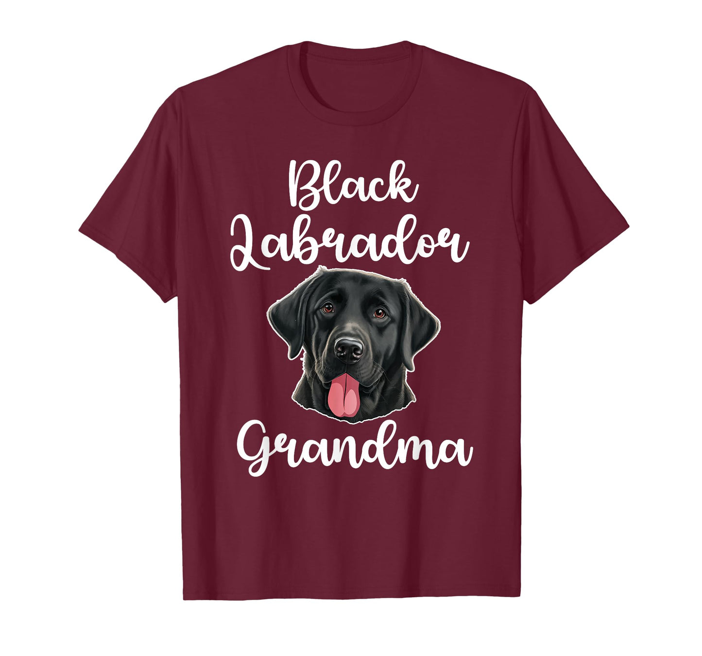 Black Labrador Grandma Black Lab Owner Black Labrador Lover T-Shirt