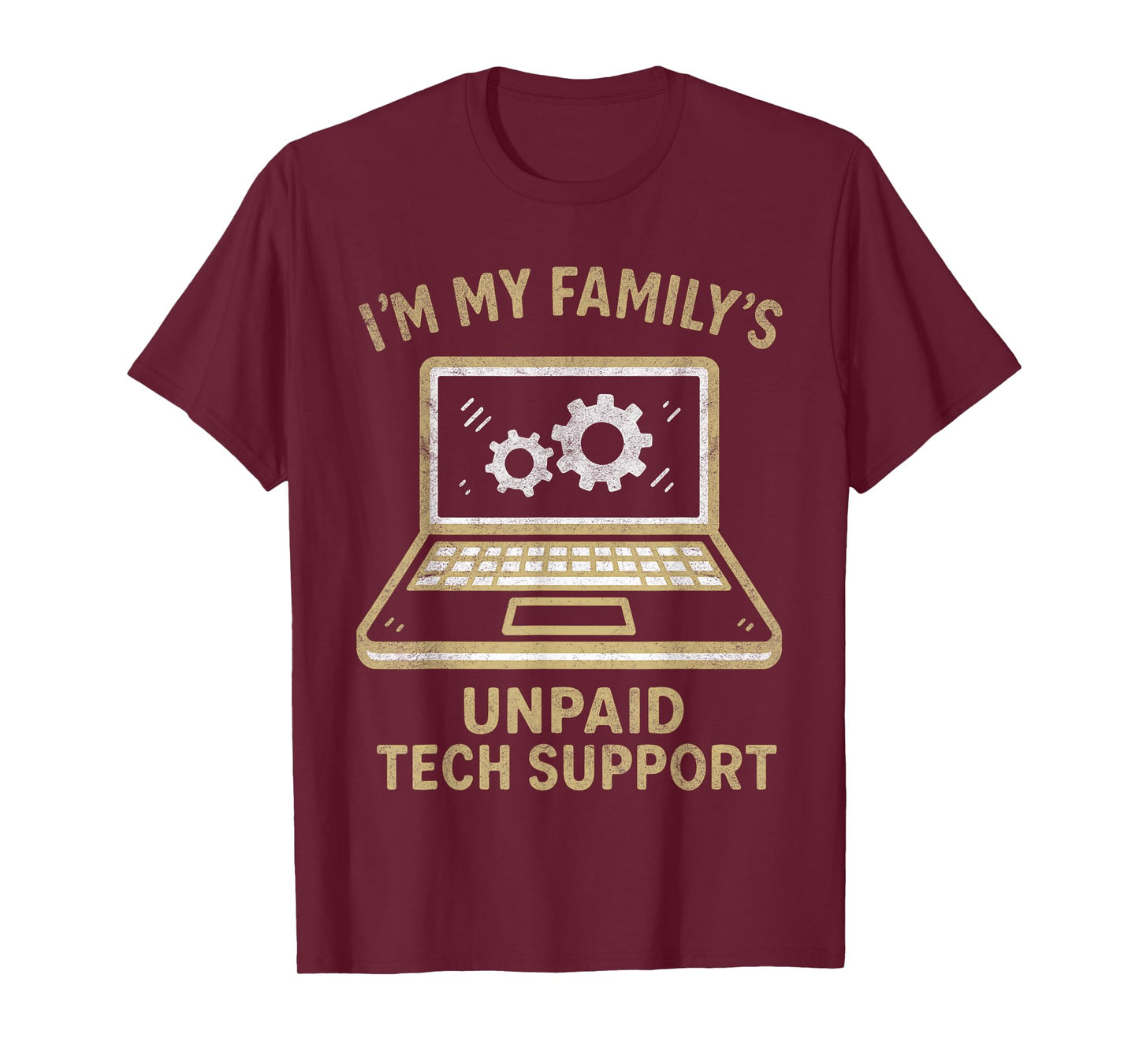 Funny Family Computer Helper Unpaid Geek Nerd Gifts T-Shirt