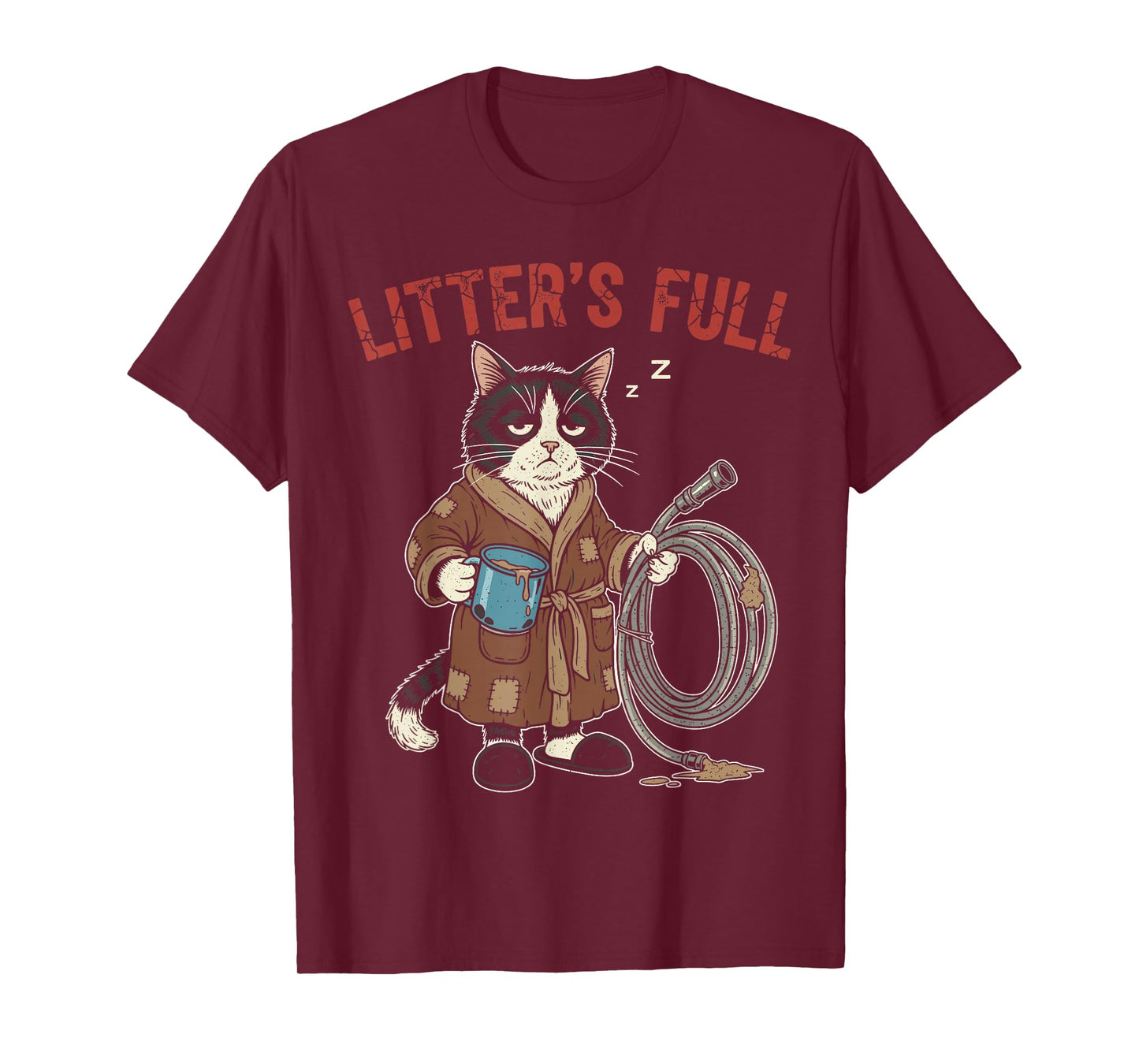 Cat Christmas Litters Full Shirt, Funny Holiday Cat Lovers T-Shirt