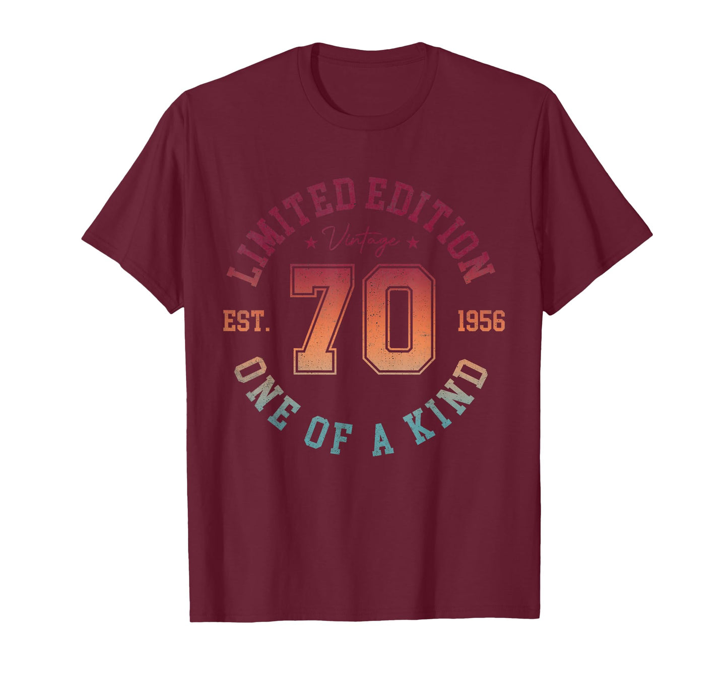 70th Birthday Men Vintage 1956 Limited Edition 70 Year Old T-Shirt