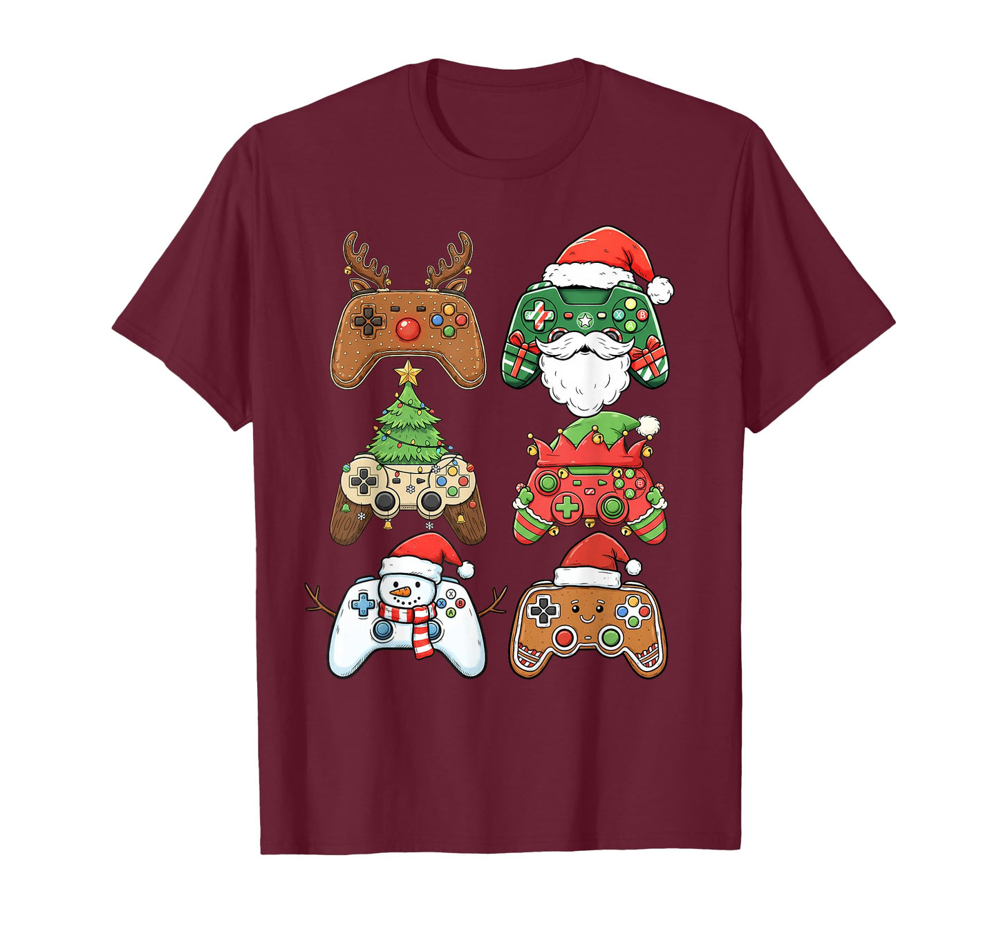 Funny Gamer Christmas Shirt Holiday Controller Boys Kids T-Shirt