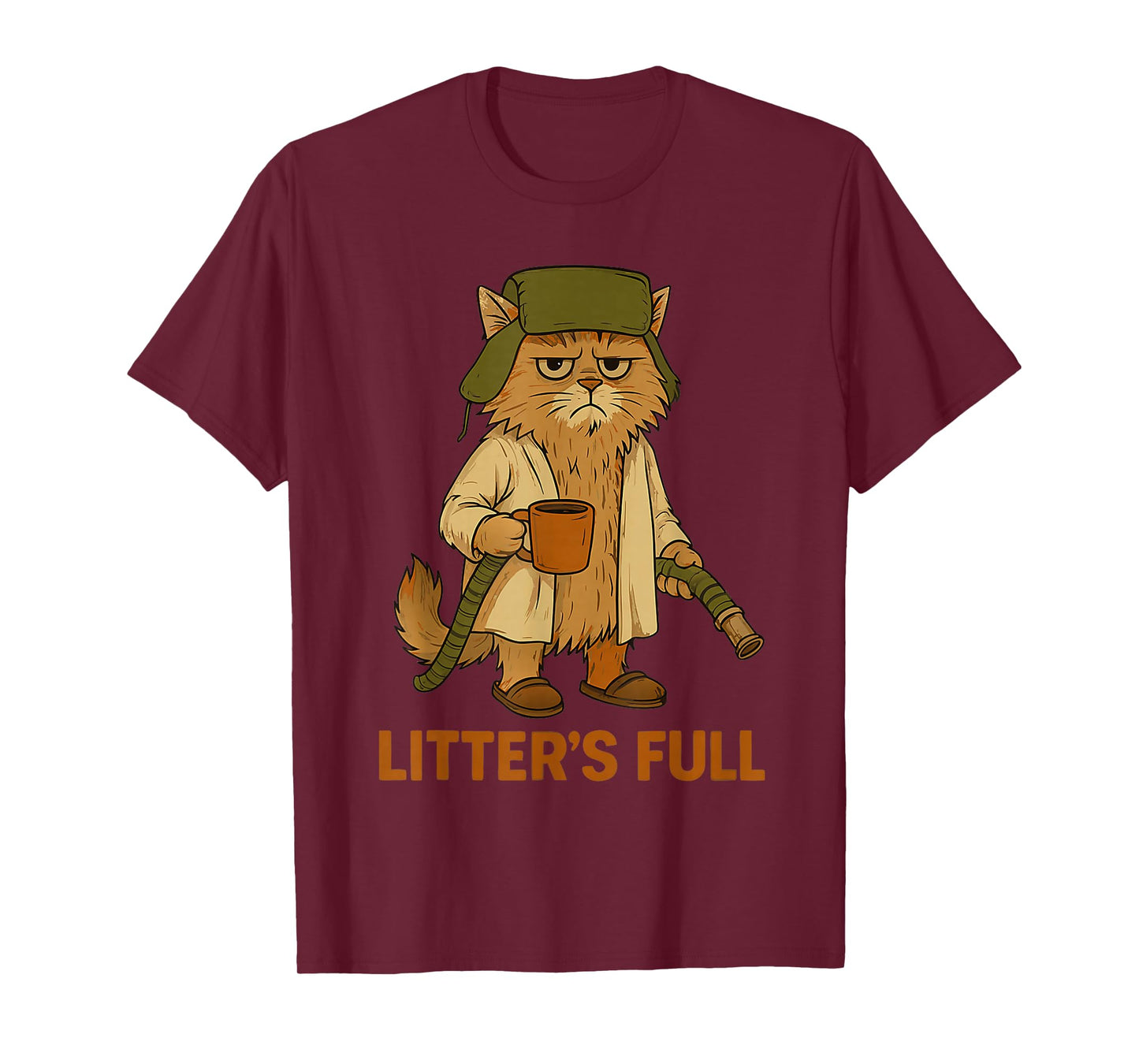Litter’s Full Funny Cat Lovers Christmas Xmas Pjs Men Women T-Shirt