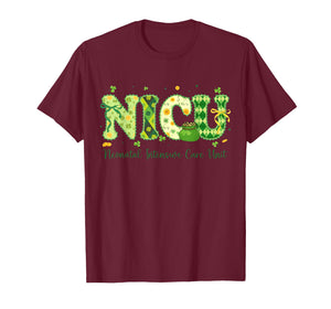 NICU Nurse St Patricks Day Neonatal Intensive Care Unit T-Shirt