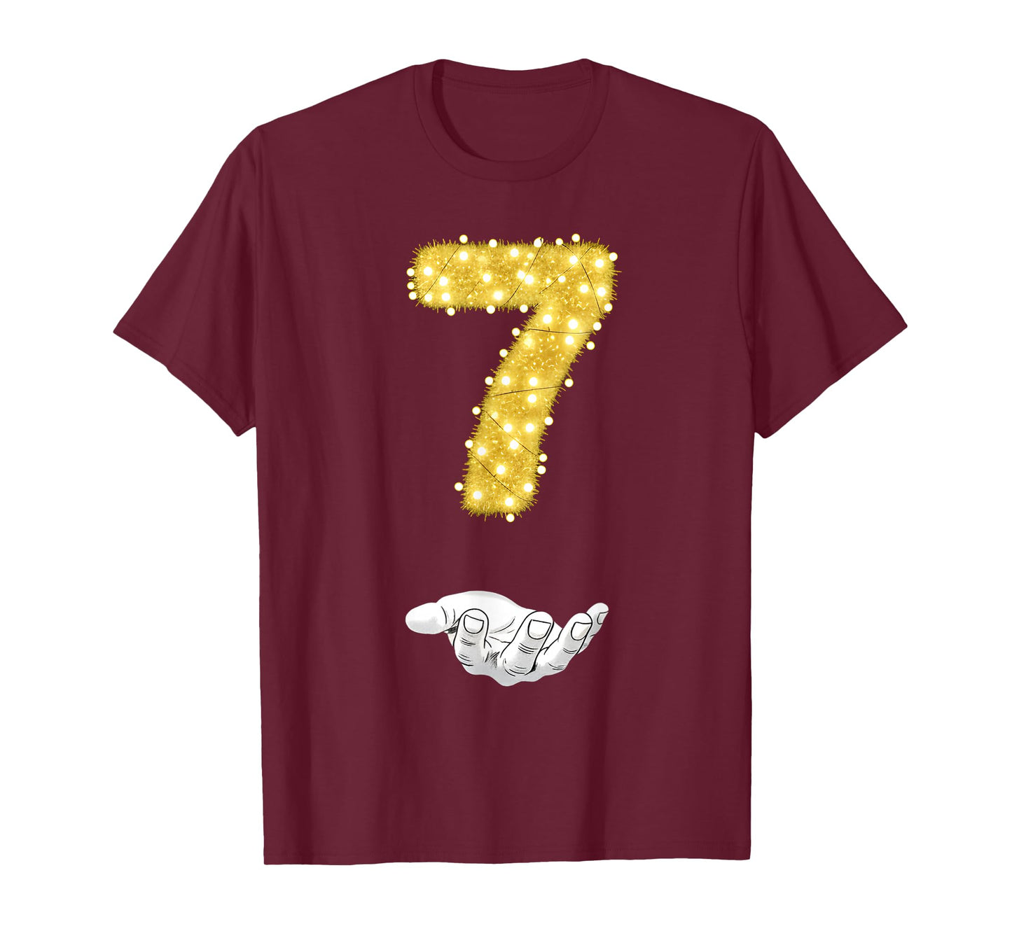 Funny Xmas 6-7 Funny 6 7 Christmas Matching 7 Boys Girls T-Shirt