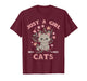 Just A Girl Who Loves Cats Cute Cat Lover Girls Kids T-Shirt