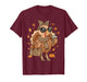 Boujee Turkey Coffee Leopard Thanksgiving Fall Turkey Season T-Shirt