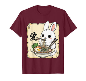 Funny Bunny Ramen Kawaii Anime Japanese Graphic Women Men T-Shirt