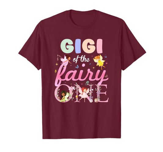 Gigi of The Fairy One 1St Birthday Girl Family Matching T-Shirt