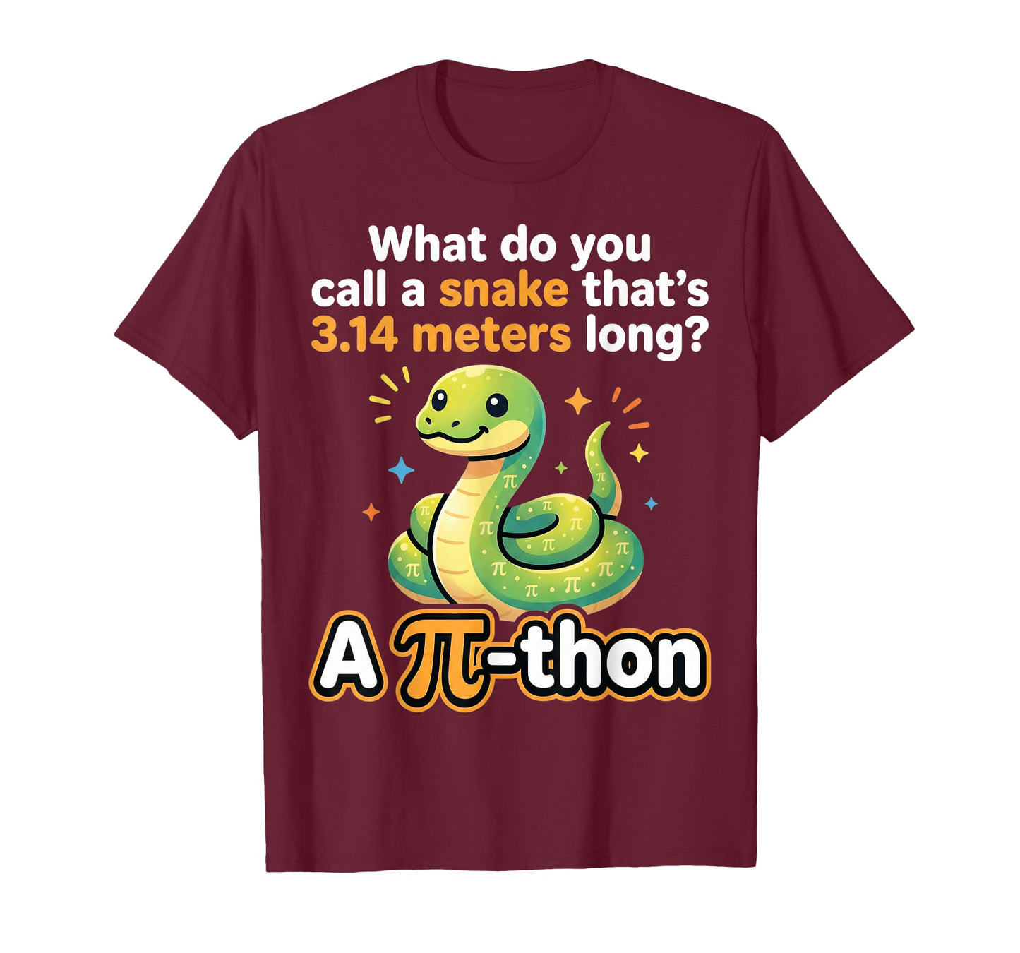 Funny Pi Day Puns Pithon Math Teacher Jokes Women Men Kids T-Shirt