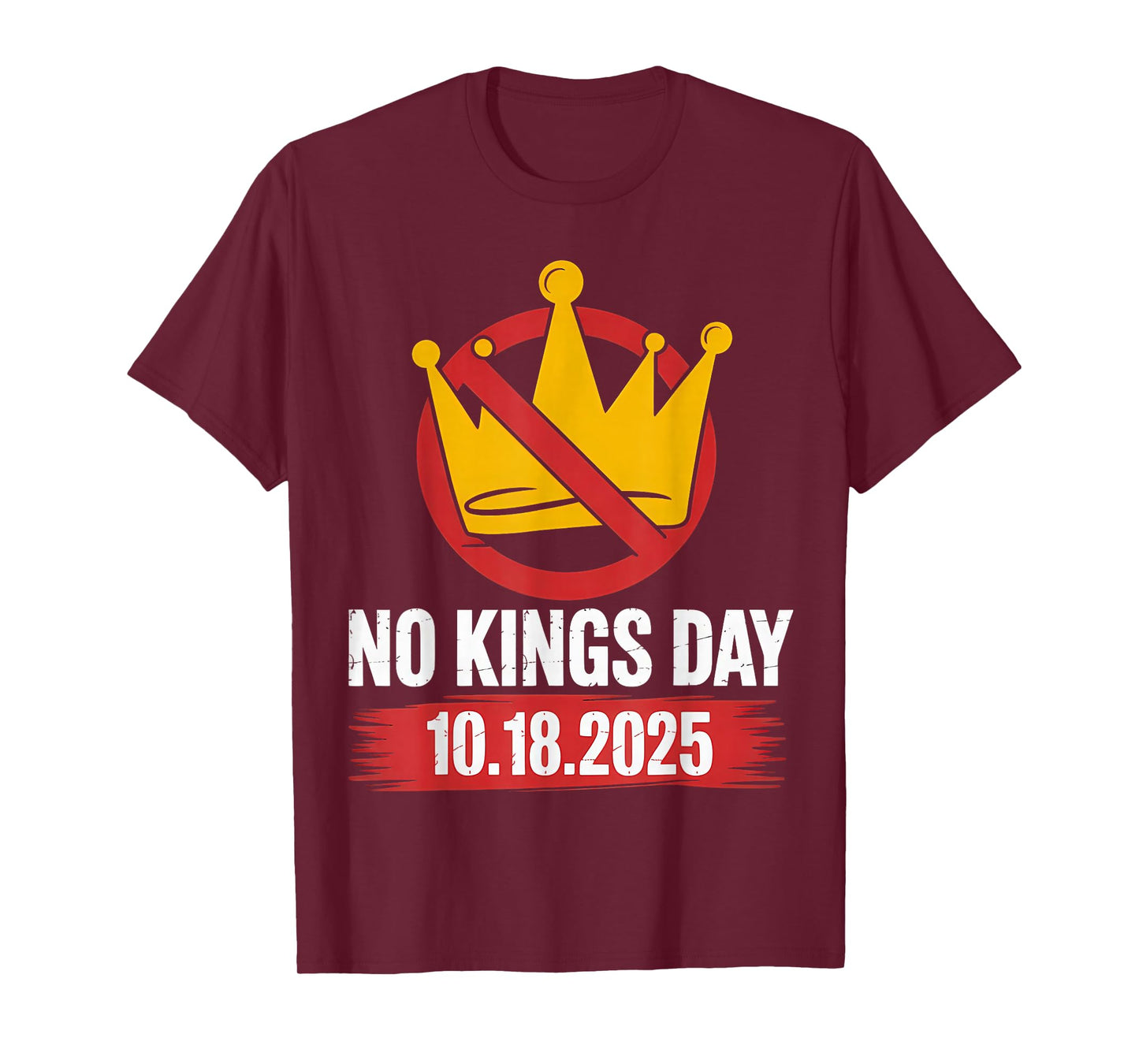 No Kings Day Patriotic No Kings 2025 T-Shirt