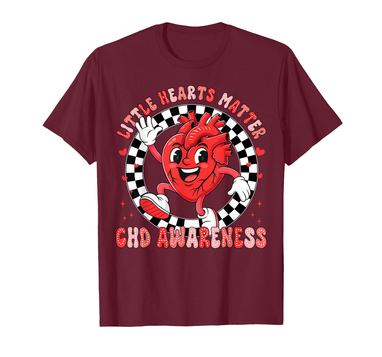 Heart Anatomy Valentine Little Heart Matter CHD Awareness T-Shirt