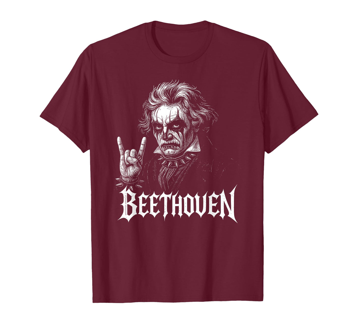 Classical Composer Beethoven Music Death Metal Corpse Paint T-Shirt