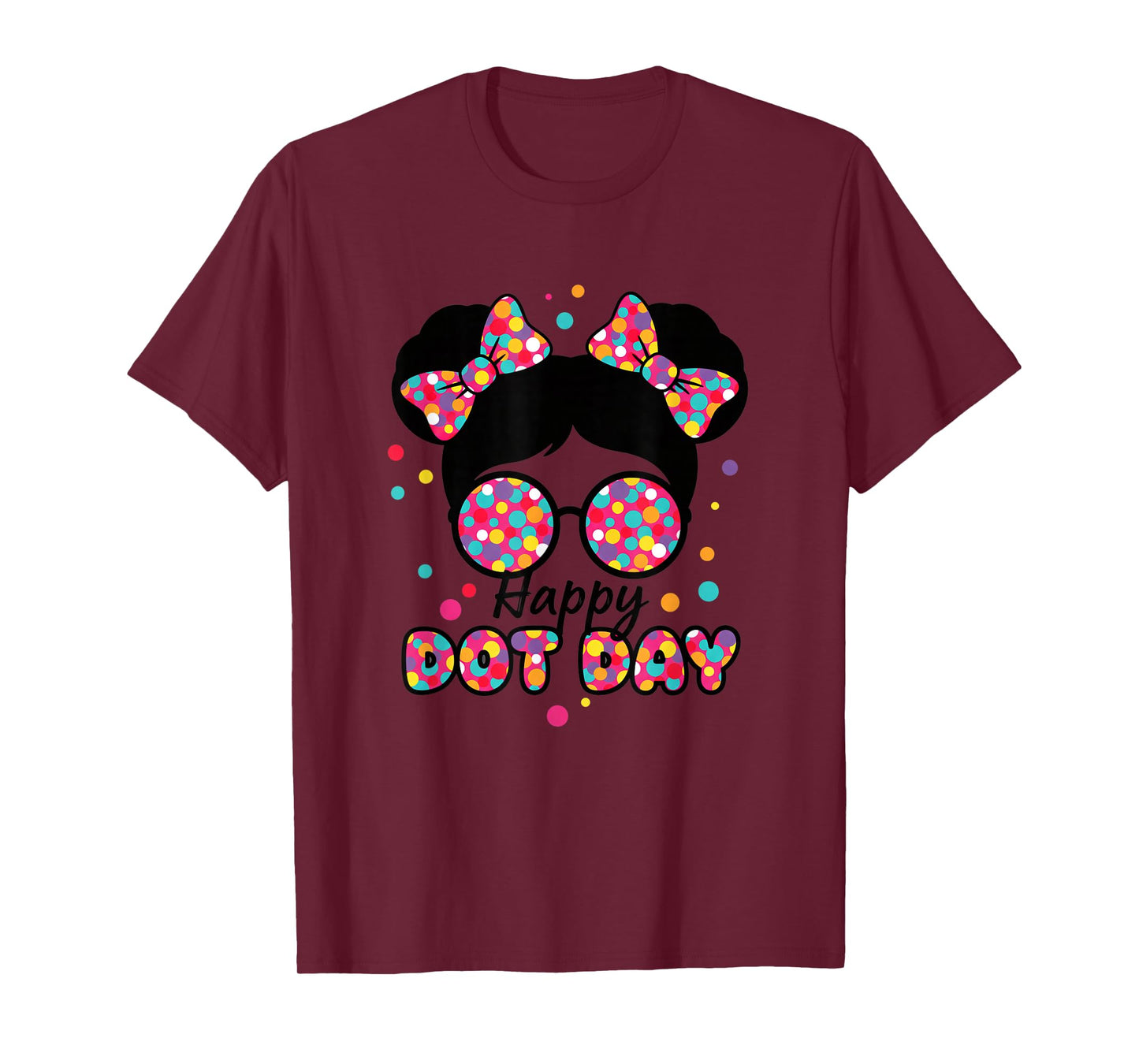 Teacher Happy Dot Day Teacher Colorful Polka Dot Classroom T-Shirt