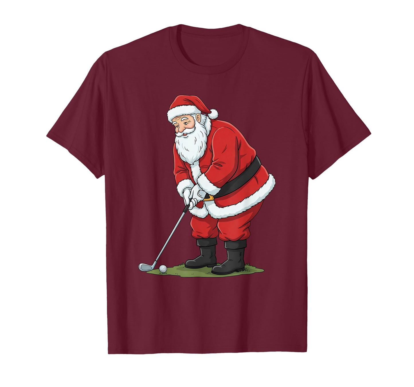 Christmas Santa Golf Golfer Xmas Funny Christmas Golfing T-Shirt
