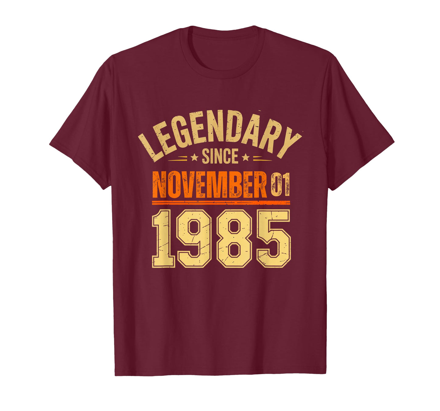Legendary Since November 01 1985 Retro Vintage Birthday 80s T-Shirt