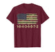 USA Flag 18436572 Firing Order Small Block Engine V8 Block T-Shirt