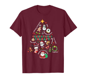 Occupational Therapy Christmas Tree OT Special Education T-Shirt