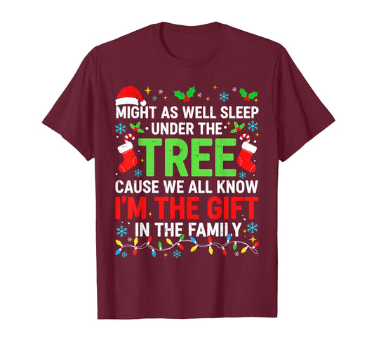 Funny I’m The Gift Christmas Shirt Men Women Kids Family T-Shirt