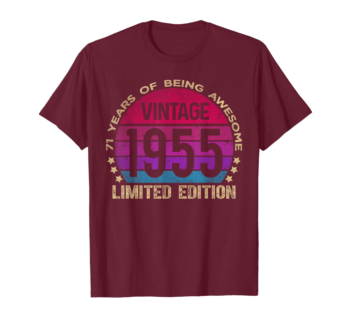 71 Year Old Gifts Vintage 1955 Limited Edition 71st Birthday T-Shirt