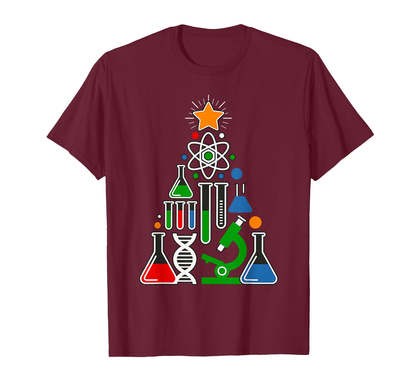 Science Christmas Tree - Cool Atom Xmas Pajama T-Shirt