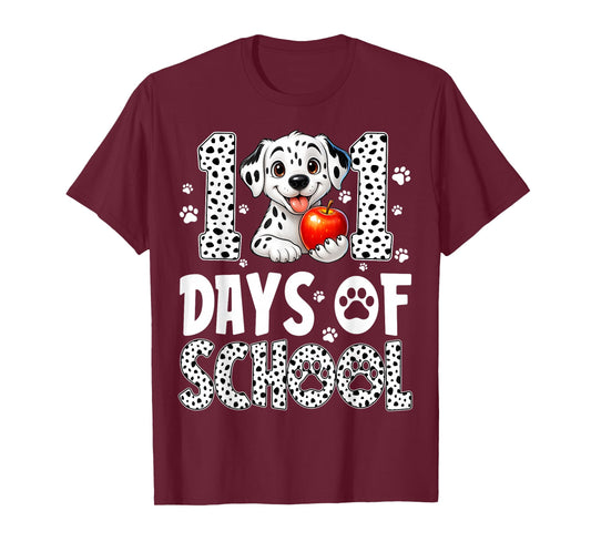 101 Days of School Dog 100th Days Teacher Girl Boy Kid T-Shirt