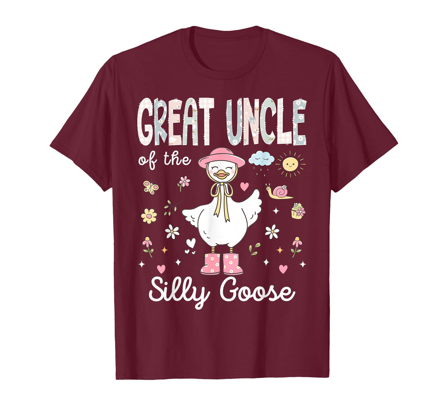 Great Uncle of The Silly Goose 1st Birthday Girl Matching T-Shirt