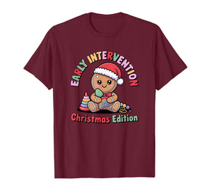 Cute Gingerbread Early Interventionist T-Shirt