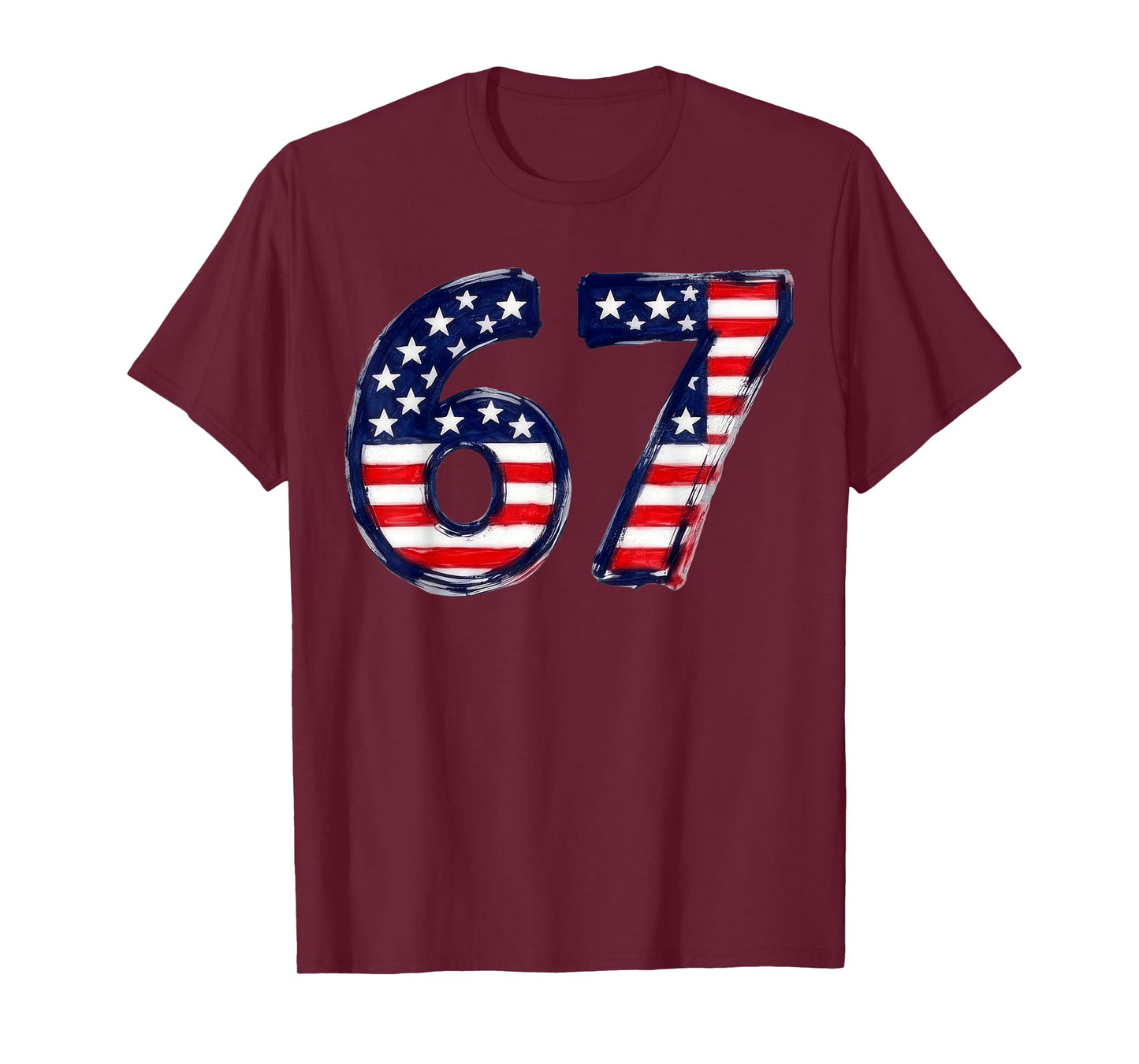 Six Seven 6 7 Number Meme Design T-Shirt