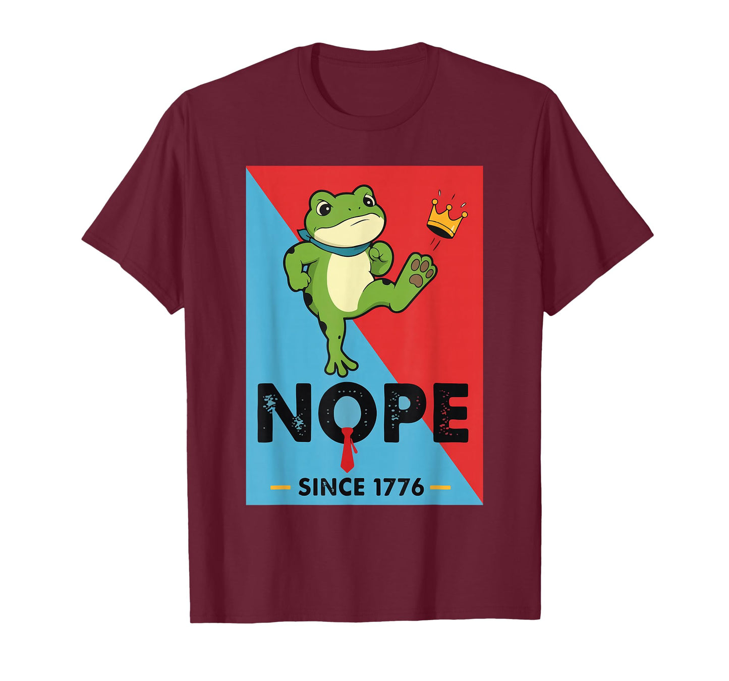 No Kings in America Frog Meme Women Men T-Shirt