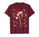 Red and White Candy Cane Santa Christmas Xmas Lights T-Shirt
