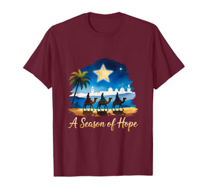 Jesus Faith 3 Kings Vintage A Season of Hope Christmas T-Shirt
