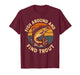 Vintage Fish Around and Find Trout Fisherman Fishing Joke T-Shirt