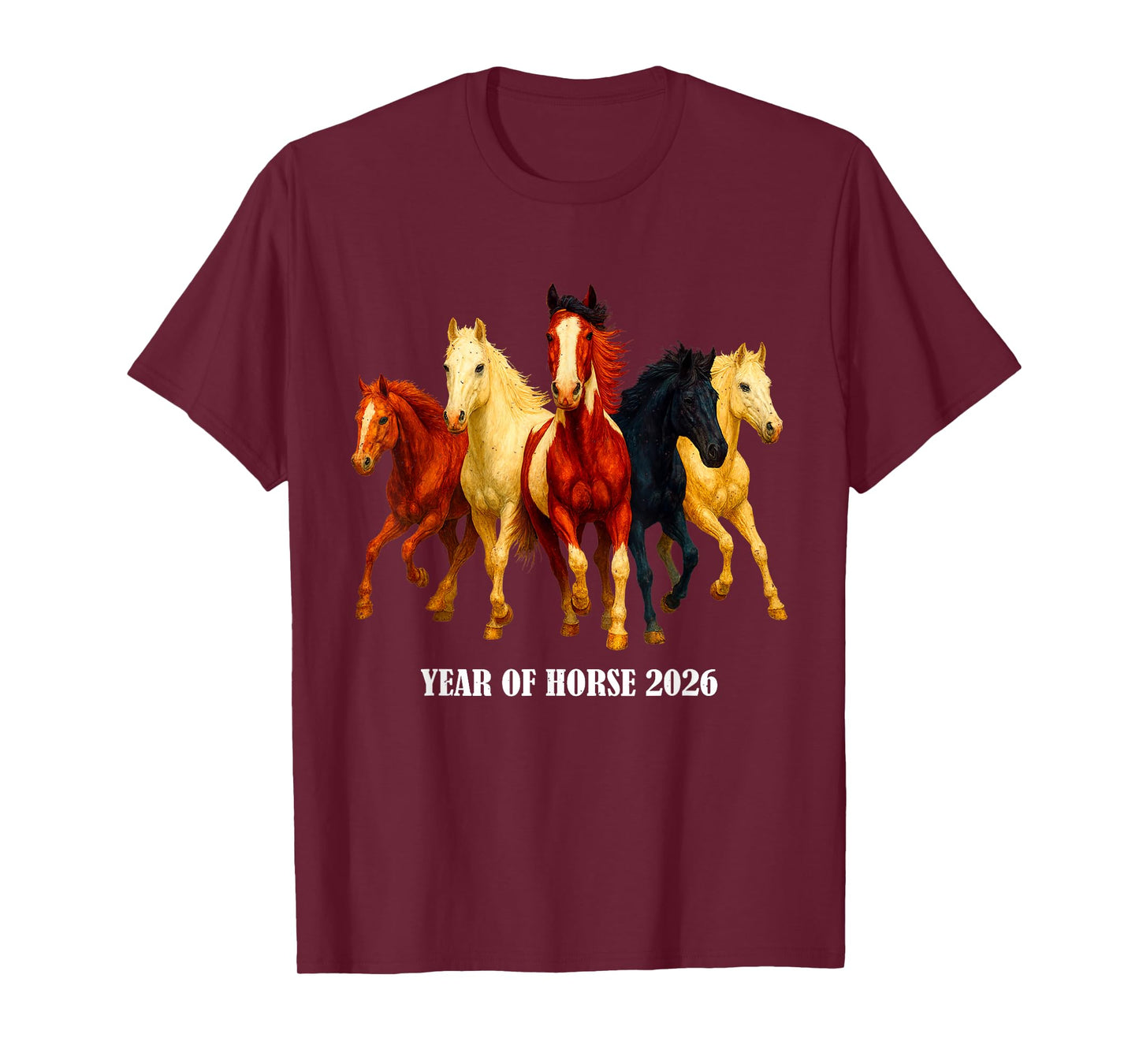 Year of The Horse 2026 Chinese Fire New Year NYE T-Shirt