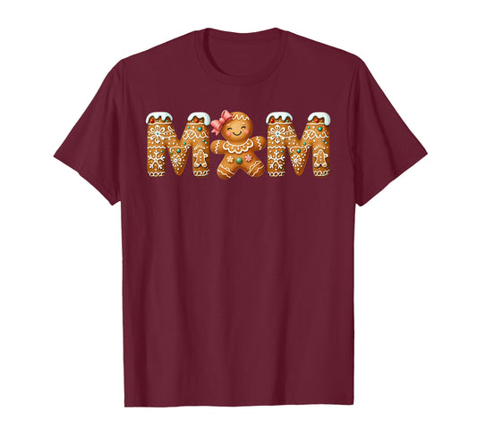 Christmas Gingerbread Matching Family Party Xmas Pajama Mom T-Shirt