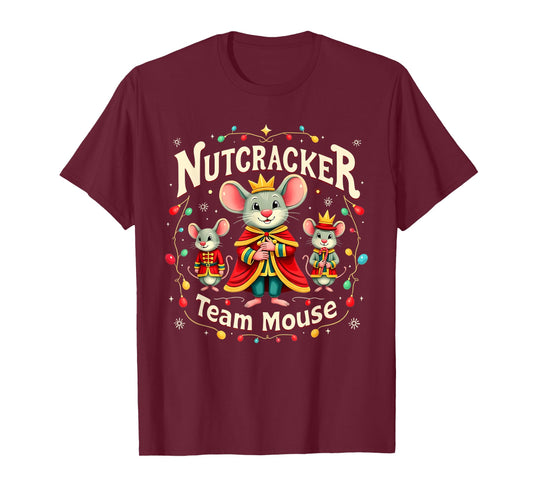 Team Mouse Nutcracker Shirt Christmas Dance Funny Soldier T-Shirt