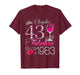 Chapter 43 Fabulous Since 1983 43rd Birthday Queen Diamond T-Shirt