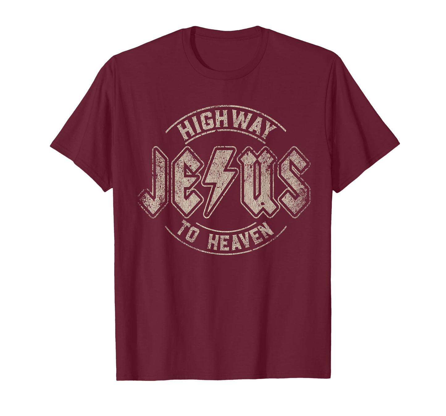 Vintage Retro Style Jesus Highway to Heaven T-Shirt