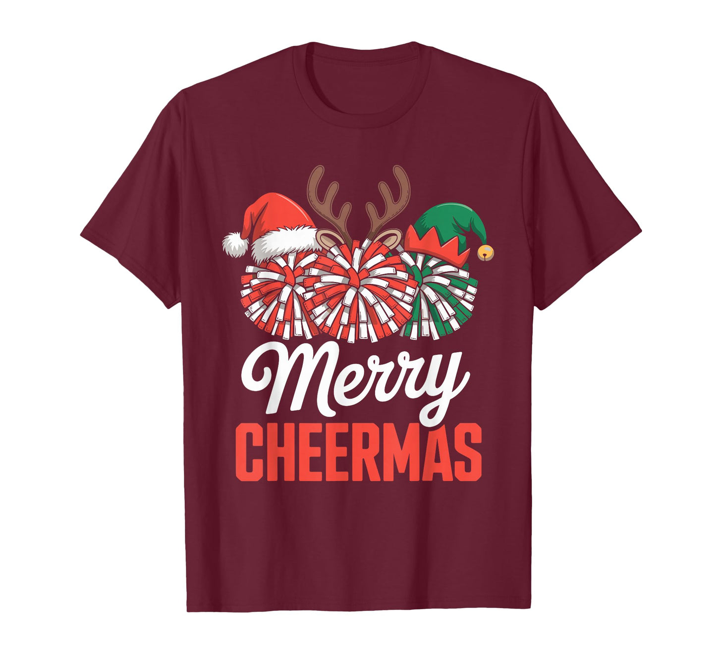 Funny Christmas Cheerleading T-Shirt